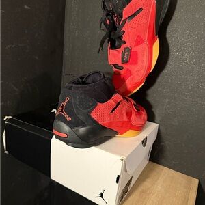 Jordan Zion Red and Black Basketball Shoes